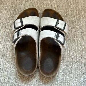 White Birkenstock Sandals